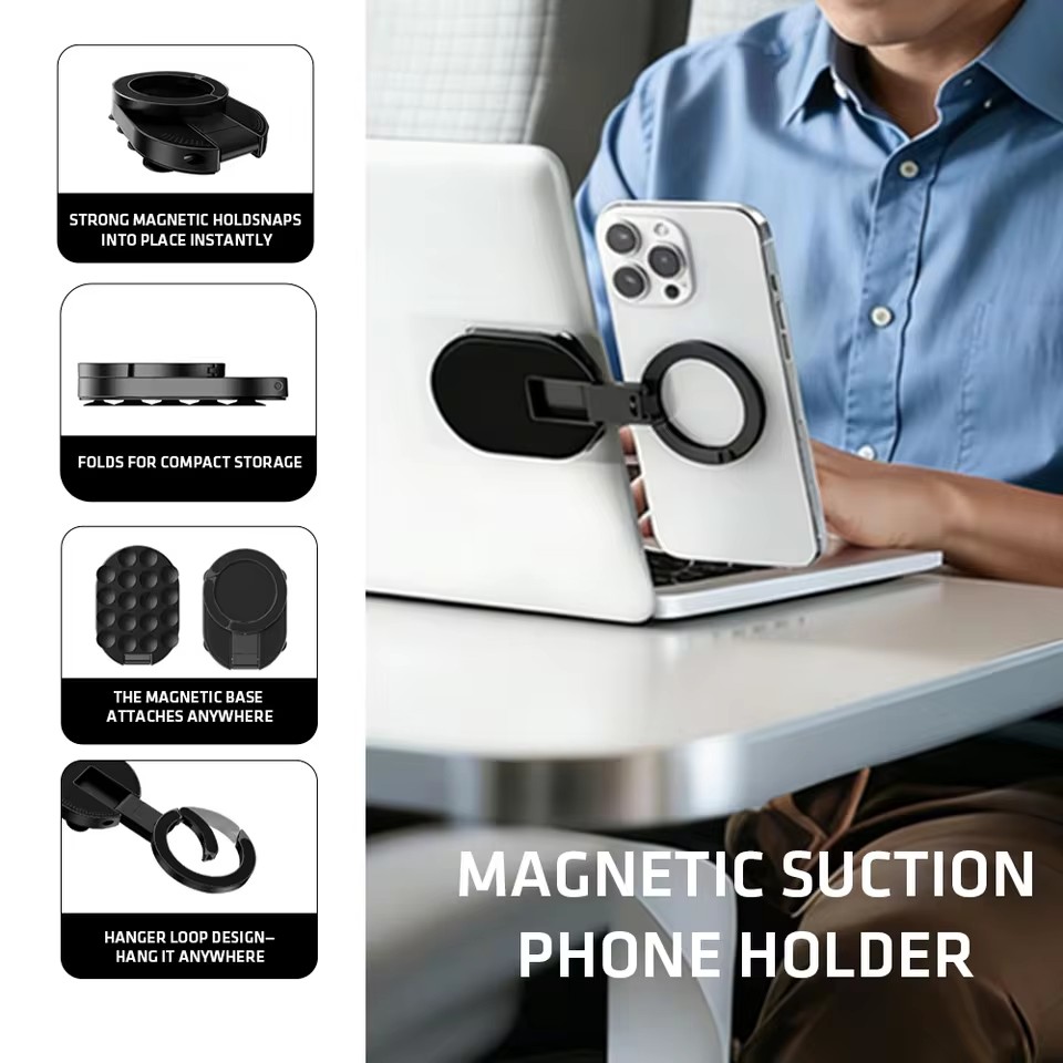 Desk Phone Stand - MA39 Magnetic Foldable Phone Stand Universal