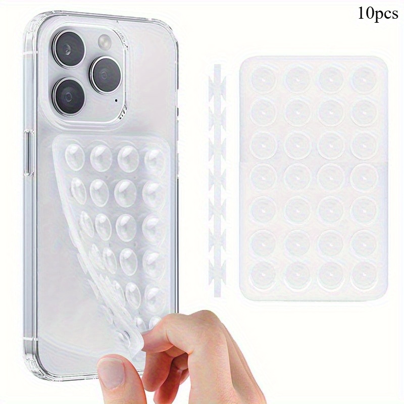 Desk Phone Stand - 10Pcs Double-Sided Silicone Suction Phone Holder