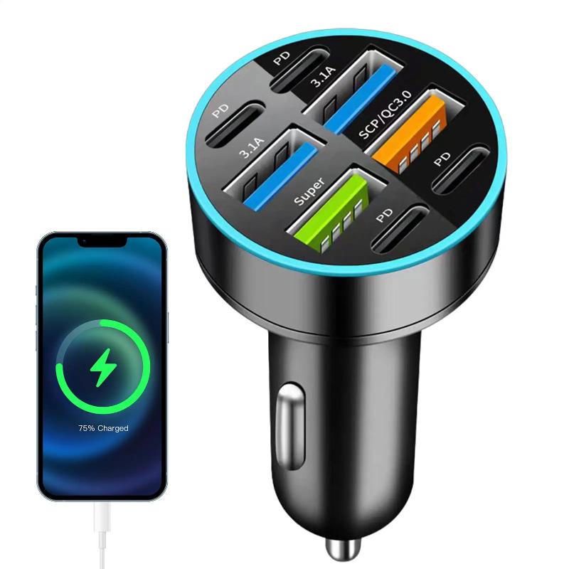 8 Ports USB C Car Charger 100W - огляд і ціна Usb C Hub