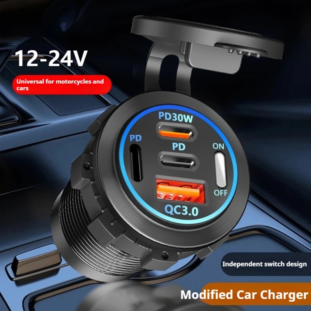 83W PD QC3.0 4-Port Car Charge - огляд і ціна Usb C Hub