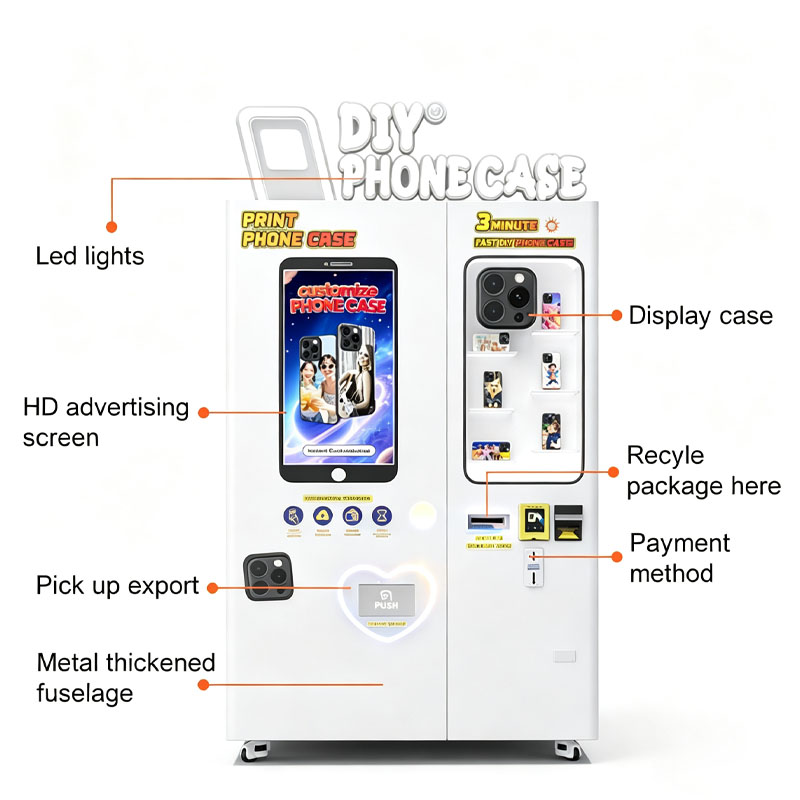 Custom Phone Case Machine Smar - огляд і ціна Phone Accessories Vending Machine