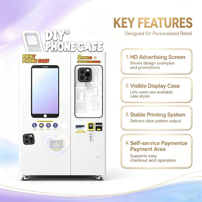 Custom Phone Case Machine Smar - огляд і ціна Phone Accessories Vending Machine