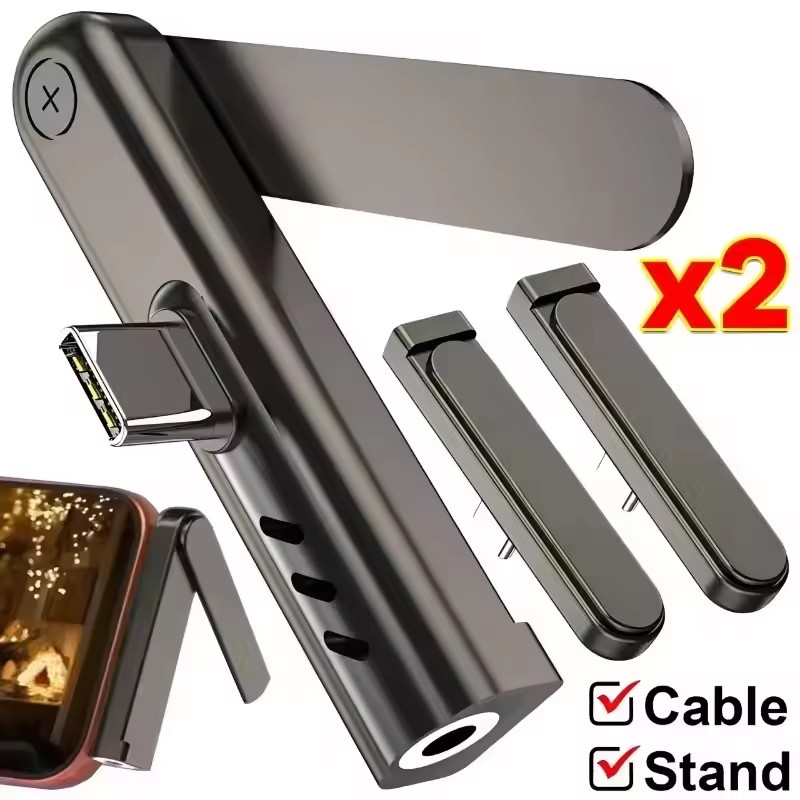 2/1PCS Portable USB C To 3.5mm - огляд і ціна Desk Phone Stand