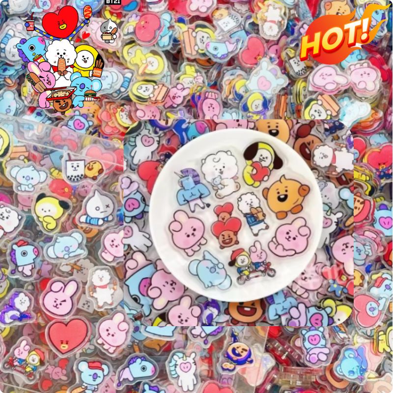 100 Mini BT21 Acrylic Plate DI - огляд і ціна Phone Accessories Cute