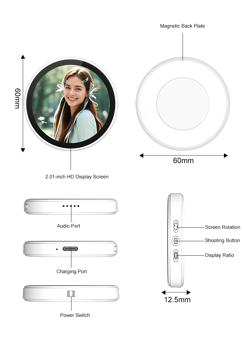 Magnetic Selfie Monitor Screen - огляд і ціна Phone Accessories Video
